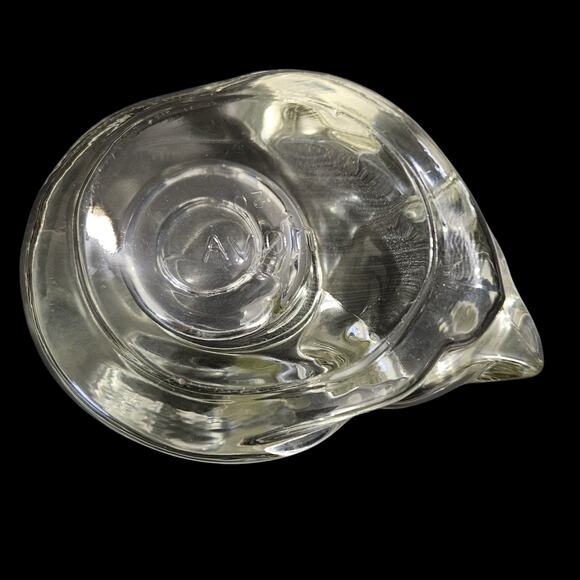 Avon Sleeping Cat Glass Votive Candle Holder Clear Figurine Vintage - Picture 6 of 7